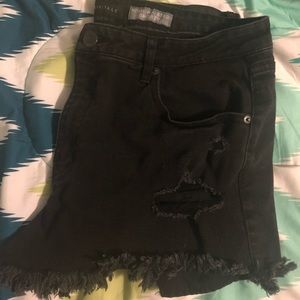 Aero Black High-waisted Shorts